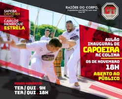 Aulo inaugural de Capoeira